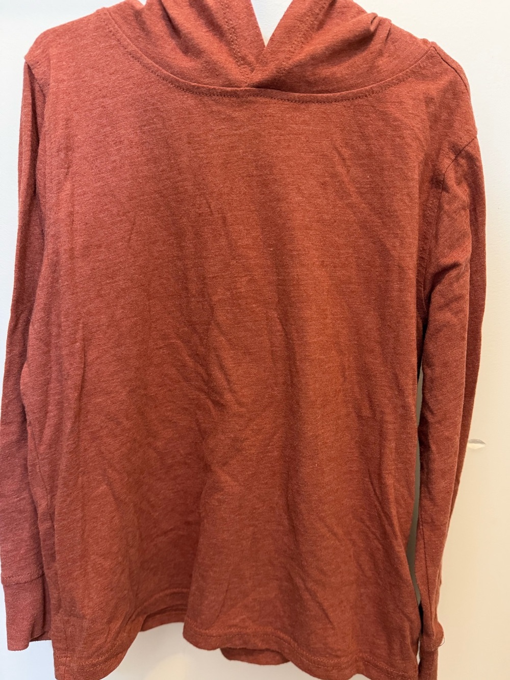 Crewcuts Rust-Colored Lightweight Hoodie Top
